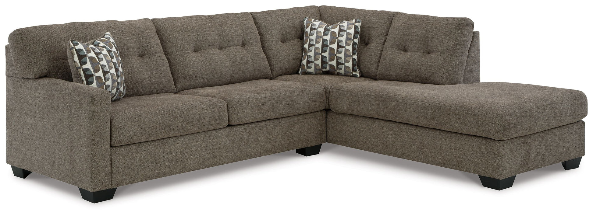 Mahoney Chocolate 2 Pc Sectional