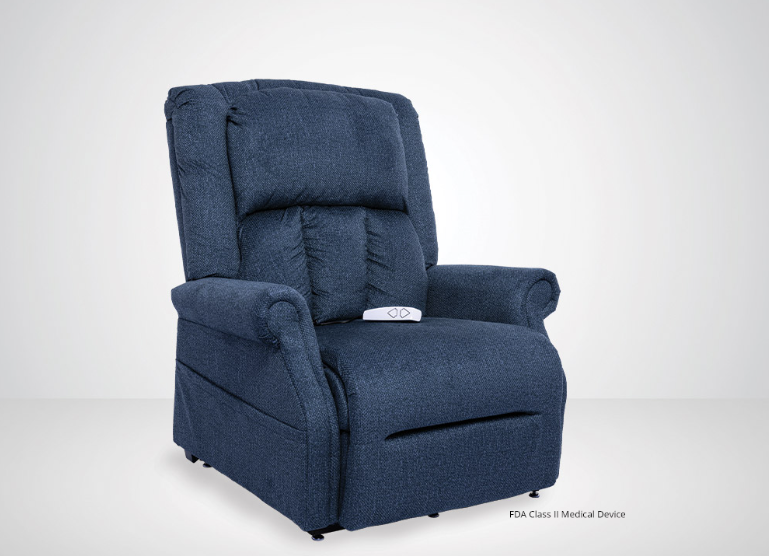 Trio Tenacity 7001 Blue Power Lift Recliner