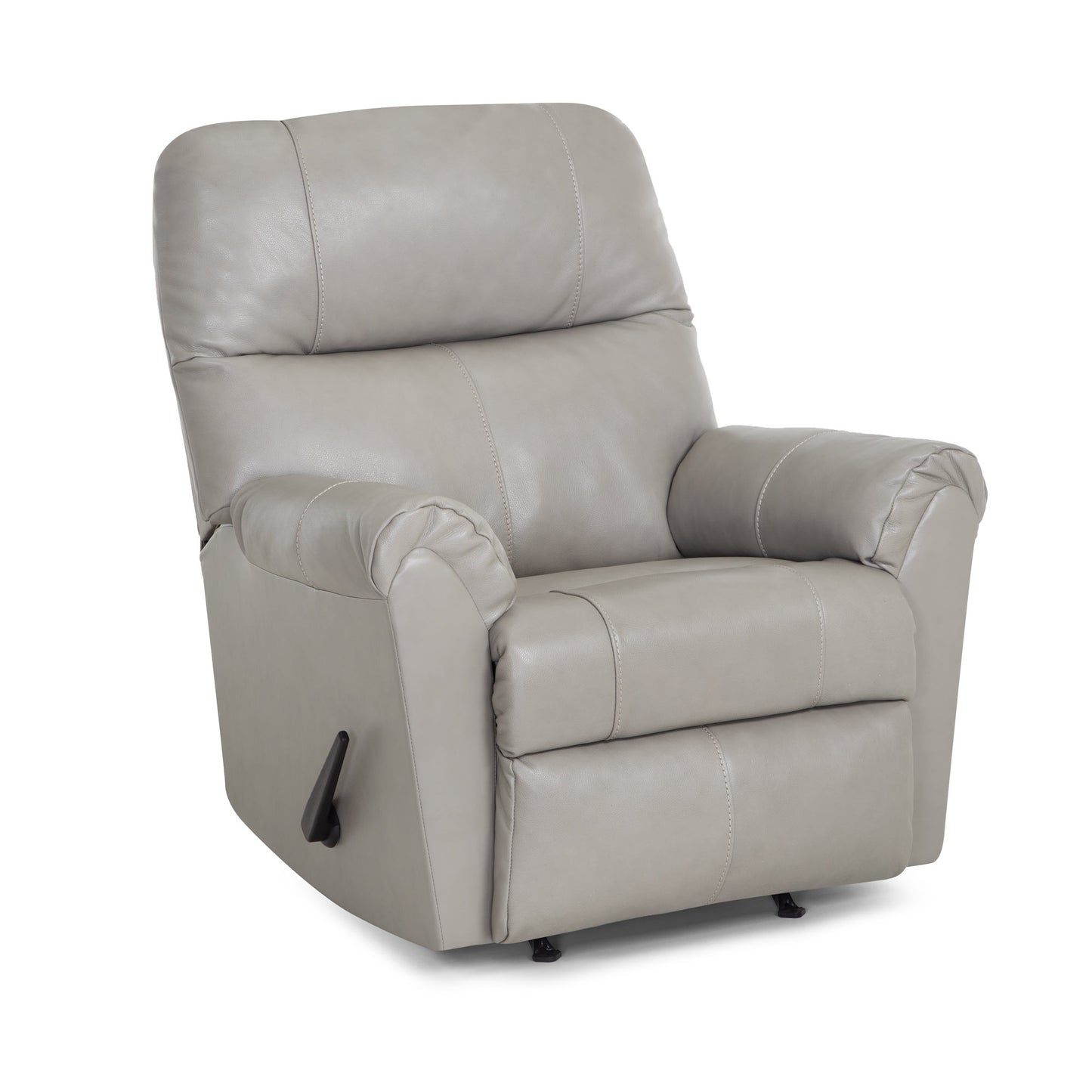 Harvey Leather Capricorn Silver Rocker Recliner