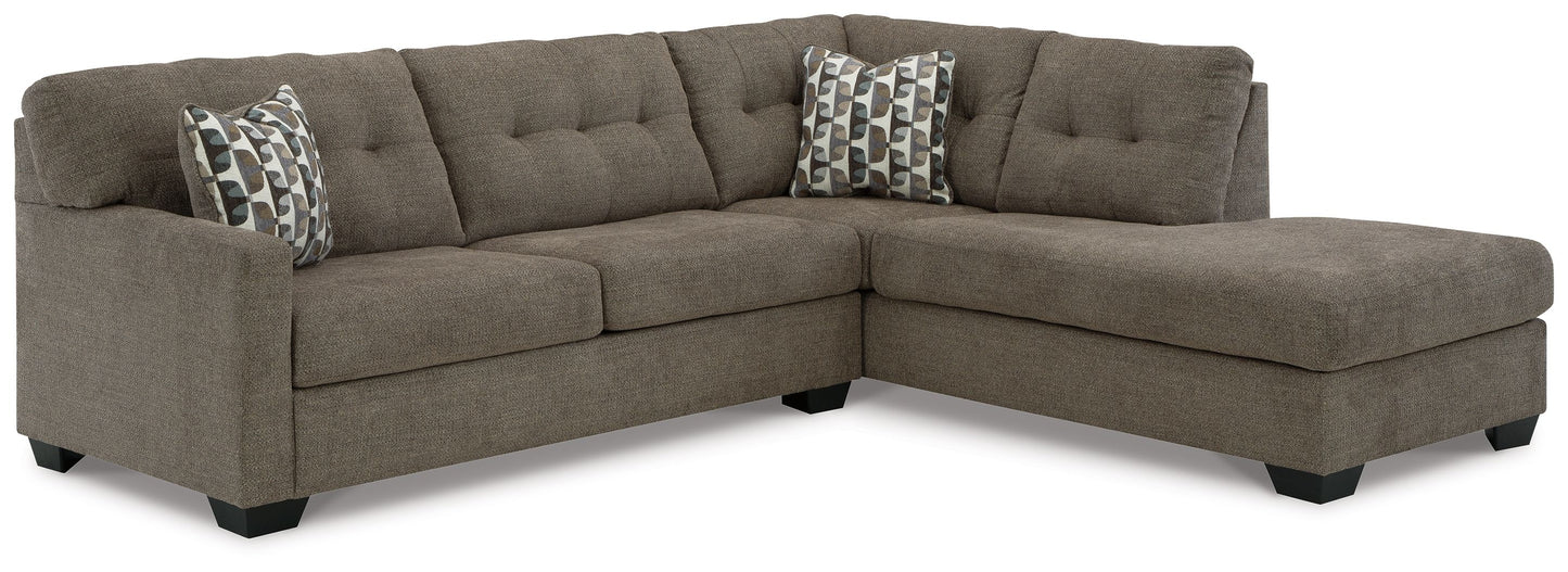 Mahoney Chocolate 2 Pc Sectional