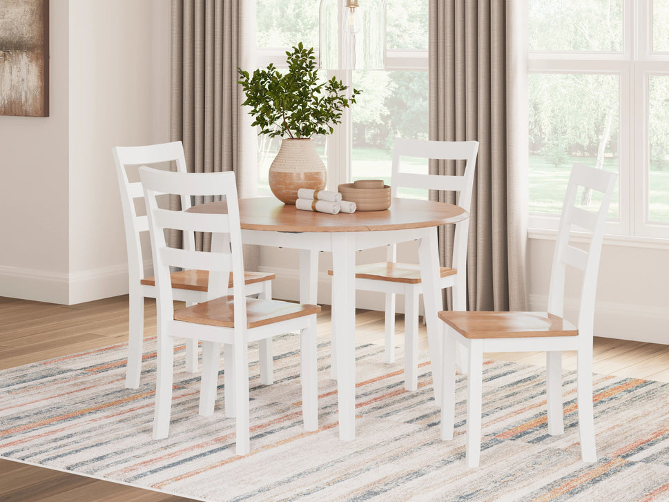 Gesthaven Counter Height Dining Table and 4 Barstools (Set of 5)