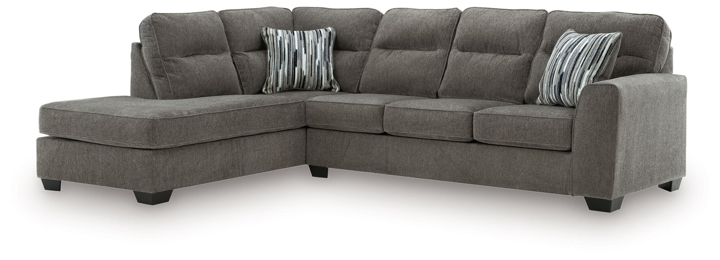 Olten Graphite 2 Pc Sectional