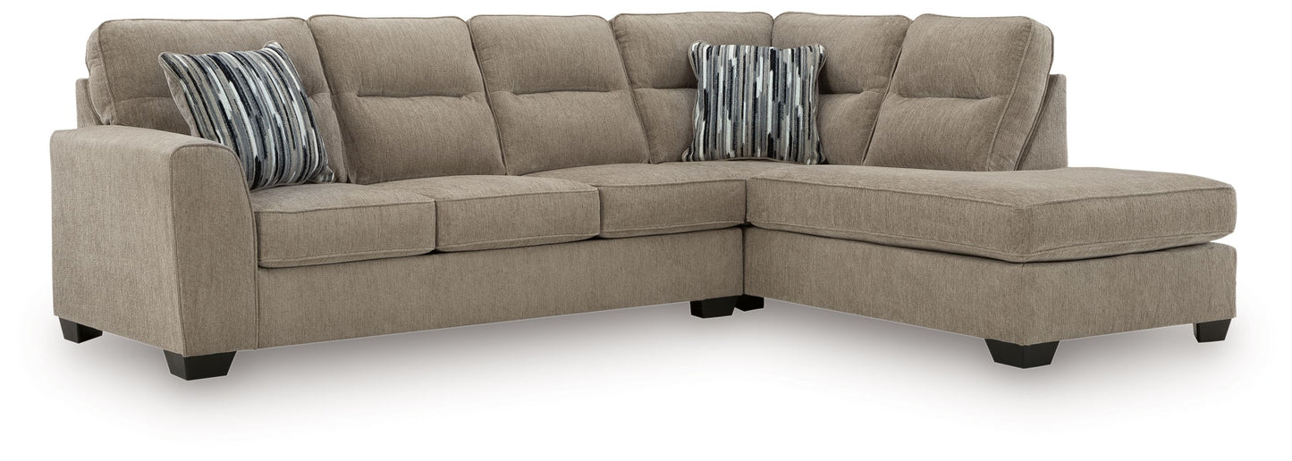 Olten Mocha 2 Pc Sectional