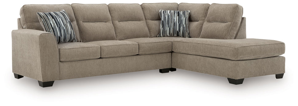 Olten Mocha 2 Pc Sectional